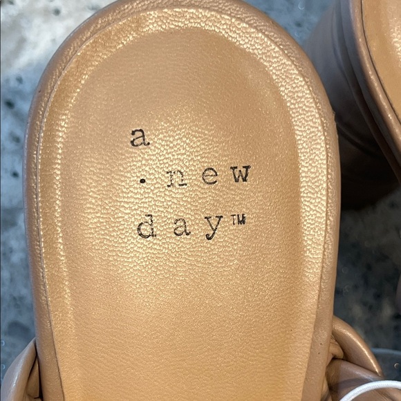 A New Day Women's Brown Braided Heels - Picture 2 of 6